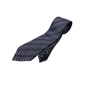 Sean John Necktie Men's Tie Designer Purple Check 58" Mens Tie Silk